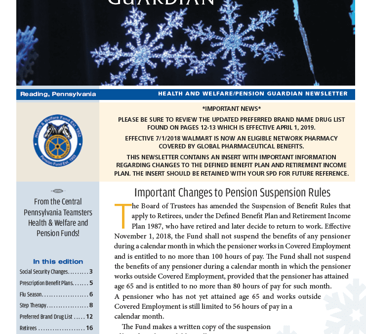 December 2018 Newsletter
