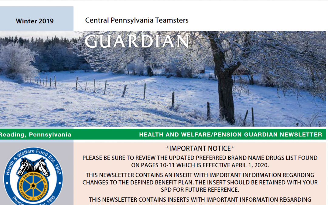 Winter 2019 Newsletter