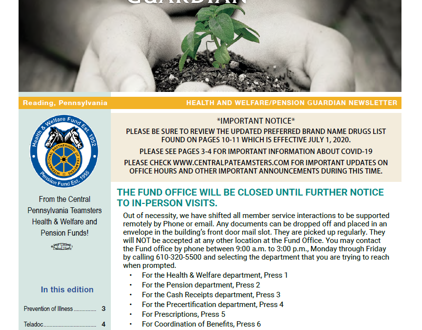 Spring 2020 Newsletter