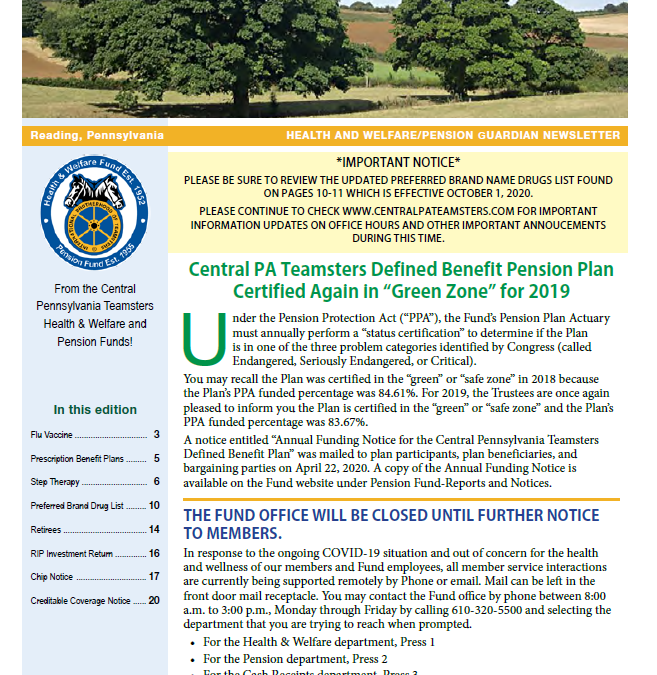 Summer 2020 Newsletter