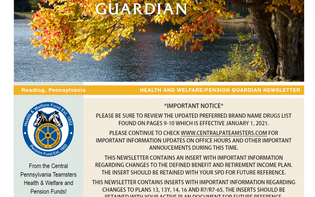 Fall 2020 Newsletter