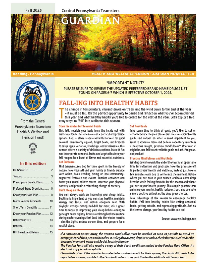 Fall 2025 Newsletter
