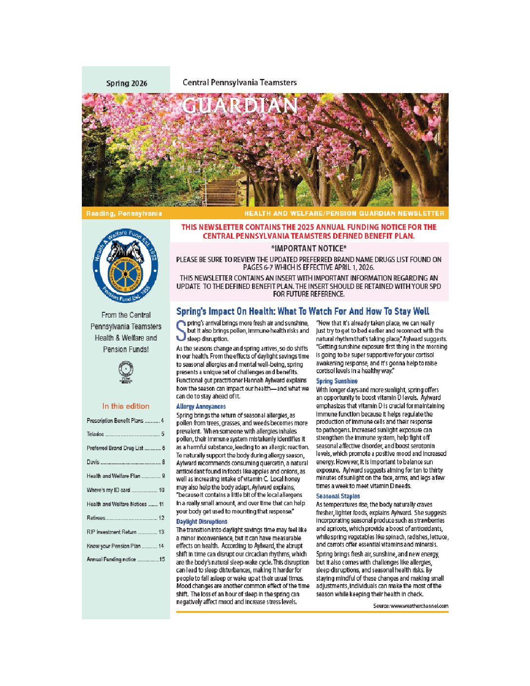 Spring 2026 Newsletter